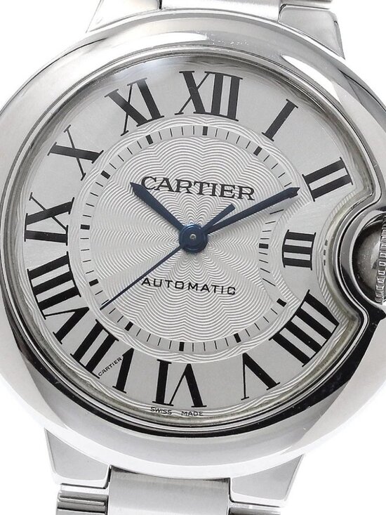 CARTIER Baron Blue MM W6920071 Silver Dial Automatic Boy\'s Watch_963155